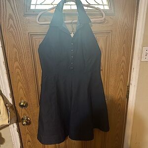 Blue Jean Halter Dress